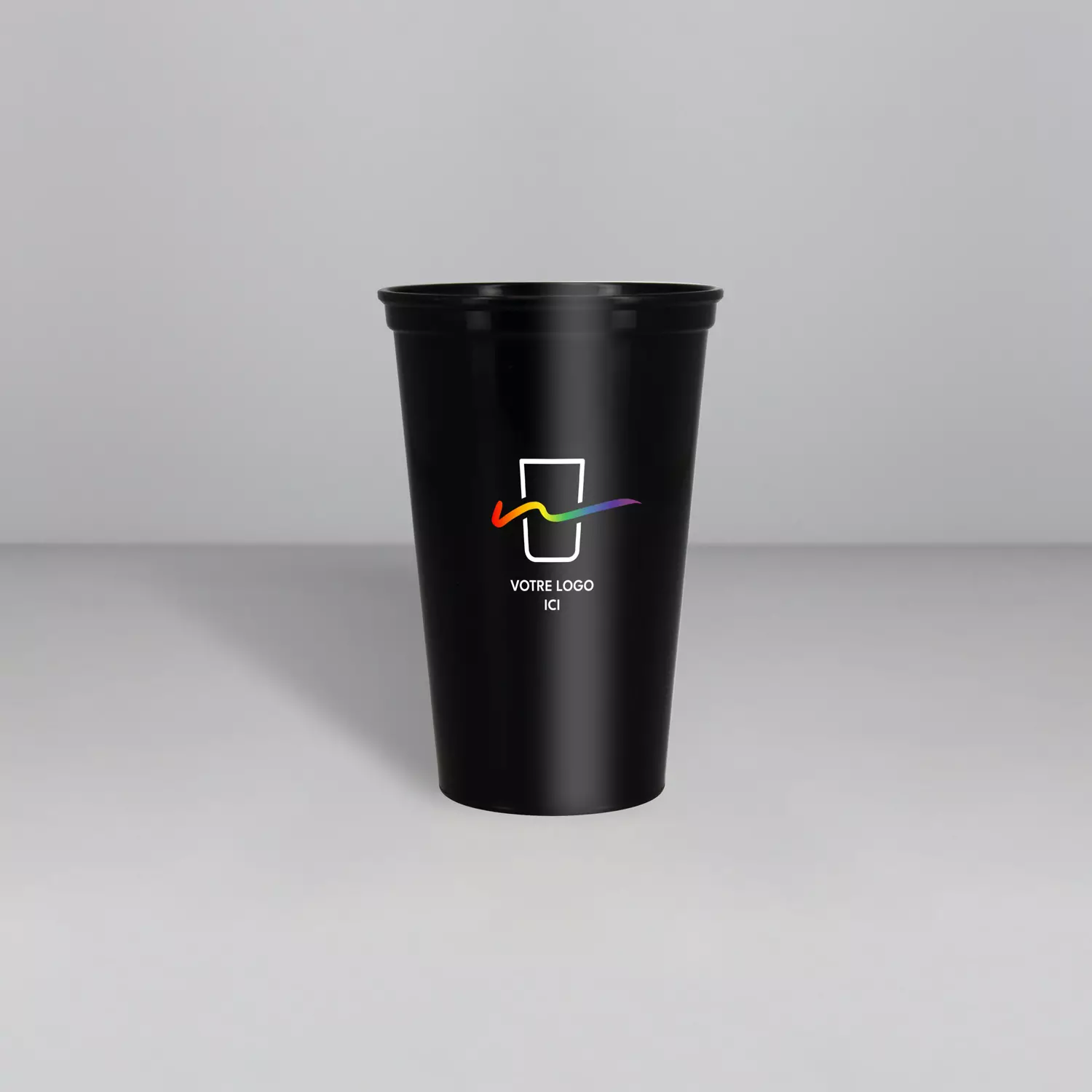 Gobelet réutilisable noir 25cl - Cupkiller