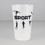 Gobelet sport silhouettes